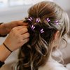 Bartosi Butterfly Hair Clips Purple Butterfly Hair Pin Butterfly Decorative Bobby Pins Wedding Hair Accessories for Women and Girls (Pack of 6)