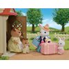 Calico Critters Snow Rabbit Mother's Weekend Travel Set, Dollhouse Playset with Figure and Accessories