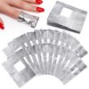 Makartt Nail Polish Remover, 100pcs Nail Foil Wraps for Soak Off Gel Polish Remover, with 1.18inch Pre-attached Lint Free Cotton Pads For Nails, Non Acetone Nail Polish Remover
