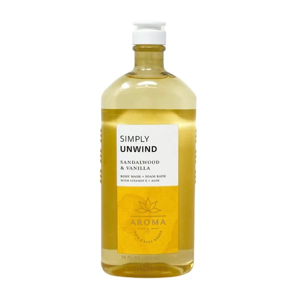 Bath & Body Works Vitamin E and Aloe Shower Gel 10oz Each (Sandalwood Vanilla)