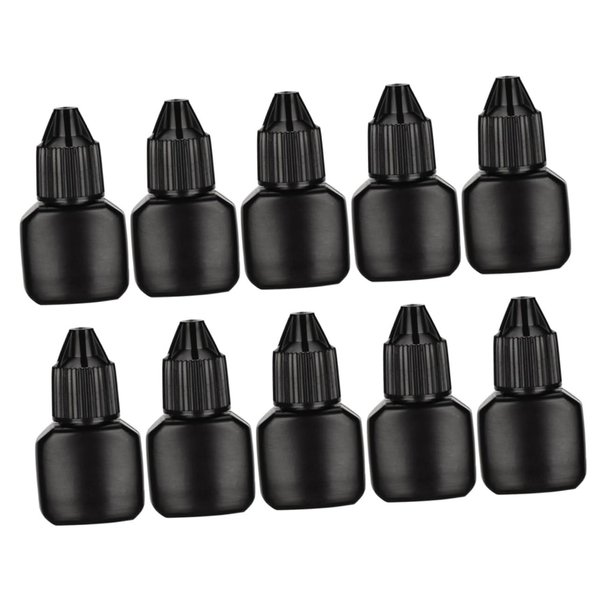 Beatifufu 10 Sets Bottle Stopper Eyeliner Vials Tubes Eyelashes with Glue Eyelash Glue Storage Tank Empty Eyelash Glue Bottles Lash Extension Glue Holder Bottle Caps Extend Filling