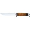 Case WR XX Pocket Knife Fixed Blade Polished Leather Item #381 - (316 5 SS) - Length Closed: 9 1/2 Overall Inches