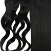LECIPO Clip in Hair Extensions Real Human Hair 4 PCS Set 20 inch 22 inch 24 inch Multi Length Black Long Thick Straight Secret Hairpiece for Women Full Head