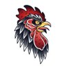 SanerLian Cock Chicken Temporary Tattoo Sticker Red Waterproof Teens Girls Boys Kids Party Favor Makeup Set of 5 (SF4513)