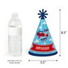 Big Dot of Happiness Taking Flight - Airplane - Cone Happy Birthday Party Hats for Kids and Adults - Set of 8 (Standard Size)