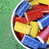 Building Blocks Birthday Party Mini Candy Bar Wrappers - 45 Stickers