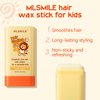 MLSMILE Hair Wax Stick for Baby Styling, 2-in-1 Design with Built-in Comb, Slick,for Kids Waxes, Moisturizing, Non-Greasy, Easy to Use, Compact and Portable