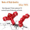 hopsupRC Aluminum 7075 Triple Clamp Set Upgrades Part for Losi 1/4 Promoto MX Motorcycle Dirt Bike RTR FXR LOS06000 LOS06002,Red