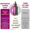 NURAFUSE Liposomal Saffron, Ashwagandha, Bilberry, Turmeric, Rhodiola Liquid Drops – 1000mg per Serving, Ultra Potent, Natural Taste, USA Made & Lab Tested – 2 FL OZ (60ml)