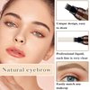 3PCS Dark Brown Eyebrow Pencil, 4 Point Microblading Eyebrow Pen for Hair-Like Effect, Long Lasting Waterproof & Smudge-proof, Easily Creates Natural eyebrow makeup