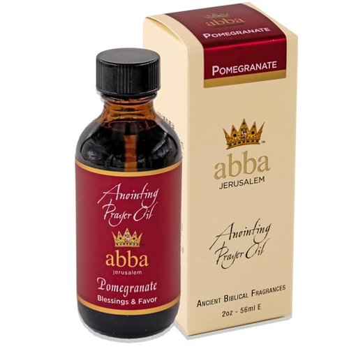 Generic ABBA Oil Pomegranate ANOINTING Oil 2oz Bottle in Gift Box - ABBA Jerusalem