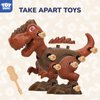 TOY Life 3-Pack Take Apart Dinosaur Toys for Kids 3 5 7 Kids Dinosaur Toys with Electric Drill Dinosaur Birthday Gifts Take Apart Toys for Boys Building Toys for Kids Ages 4-8 Stem Toys Tool Set
