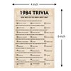 40th Birthday Party Games, Set of 3 Activities for 10 Guests, Born in 1984 Games Bundle, Birthday Party Supplies for Adults, Pack of 30 Cards
