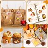 Haooryx 300pcs Fall Hedgehog Make A Face Stickers Scene Roll, Make Your Own Hedgehog Decorative Sticker Mixed and Match Self-Adhesive DIY Autumn Theme Sticker for Thanksgiving Scrapbook Laptop Decals