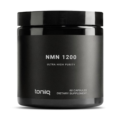 Toniiq NMN Supplement 1200mg - Third Party Tested Stabilized Capsules - 98% Highly Purified for NAD + - 60 Capsules Nicotinamide Mononucleotide Booster Supplement