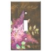 Art Plates - Single Gang Toggle Decorative Metal Wall Plate - Lilac - (Made in USA)