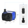 AQUANEAT Submersible Water Pump, 80GPH Fountain Pump, Small Water Pump, Aquarium Pump for Fish Tank, Outdoor Water Fountain, Hydroponics, Pond