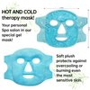 Ice Pack Face Eye Mask for Dark Circles and Puffiness,Gel Cold Cooling Face Mask for Migraines, Headache, Stress and Relaxation (Blue)