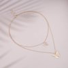 TseanYi Boho Butterfly Choker Necklace Gold Layered Butterfly Pendant Necklace Tiny Butterfly Short Choker Duoblelayer Butterfly Necklace Chain