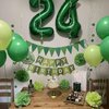PatiCool Green Happy Birthday Banner,Greenery Theme Birthday Party,Happy Birthday Sign Bunting Banner,Happy Birthday Garland for Women Men Birthday Hanging Jungle Party Decorations Supplies