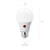 SYLVANIA Dusk to Dawn A19 LED Light Bulb with Auto On/Off Light Sensor, 60W=9W, 800 Lumens, 2700K, Soft White - 6 Pack (41257)