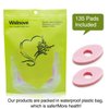 Welnove 135Pcs Oval Corn Cushion Pads, Adhesive Corn Protectors for Corn Remove, Relief Callus and Feet Sore