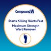 Compound W Maximum Strength One Step Plantar Wart Remover Foot Pads, 20 CT, 2 Pack