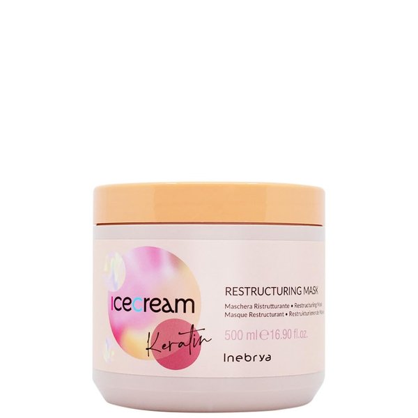 Inebrya Ice Cream Keratin Restructuring Mask. Restructuring Hair Mask 500ml