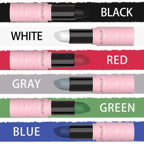 3PCS Sports Eye Black Stick, Eyeblack Face Paint Stick for Football Baseball Softball, High-pigmented, Hypoallergenic Eye Balck Lip Stick for Sports Halloween Cosplay Costume Parties (3Pcs Blue)