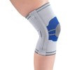 Champion Elastic Knee Support Compression Sleeve, with Flexible Stays, Gray (Side Stays), X-Small