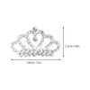 Minkissy 4Pcs Princess Crown Comb Mini Tiara Hair Comb Shiny Rhinestone Tiara for Girls Hair Dectoration