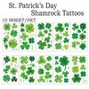 Uranian St. Patrick's Day Temporary Tattoos Shamrock Tattoo Stickers Lucky Clover Waterproof Body Stickers Irish Party Supplies for Women