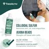 TreeActiv Anti-Aging Exfoliating Body Wash, 8oz, All Natural Body Wash Women and Men, Exfoliating Body scrub Infused with Jojoba Beads, Sulfur, and Aloe Vera - Shower Gel For All Skin Types - 50 Uses