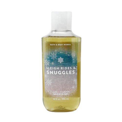 Bath & Body Works Sleigh Rides & Snuggles - 3 Pack Of Shower Gel With a Himalayan Salts Springs Sample Soap.