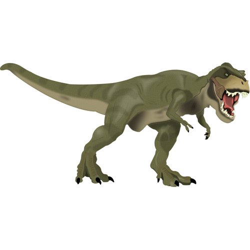 VWAQ Dinosaur Wall Decals Sticker Mural Decor - T Rex Vinyl Peel and Stick Kids Room - Tyrannosaurus Rex Wall Art - CAW1 (12"H X 24"W)