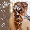 IRYCSSCE Hair Accessory, Wedding hair piece SETS for Brides - Bridal headpiece, Gold - Includes 1 Crystal Hair Comb, 3 Crystal Hairpins, 2 Hair Clips (Gold, 5 Pieces)