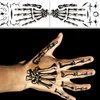 ENYACOS skeleton face tattoo, halloween temporary tattoos, skull face tattoo temporary, skull mouth tattoo, skull stickers for face, halloween costumes for men and women, skeleton accessories (A)