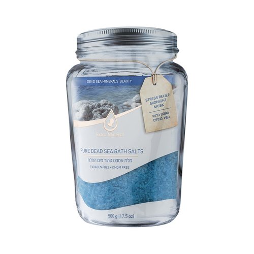 Dead Sea Bath Salts - Stress Relief Midnight Musk Extra Mineral 500 gm