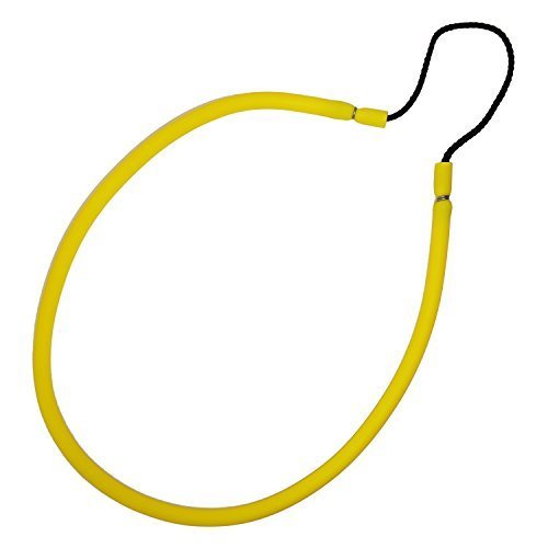 3/8" Yellow Rubber Fishing Hand Pole Spear Sling - 28-3/8" Long