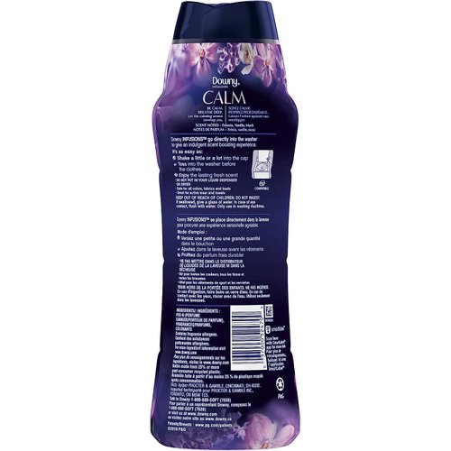 Downy Infusions Laundry Scent Booster Beads for Washer, Calm, Lavender & Vanilla Bean, 20.1 oz