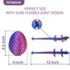 PETBSNVB 12" 3D Printed Dragon in Easter Eggs, Easter Basket Stuffers, Crystal Dragon Surprise in Eggs, Articulated Dragon, Dragon Fidget Toy, Home Office Decor Executive Desk Toy (Laser Purple)