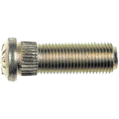 1/2-20 Serrated Wheel Stud - .535 In. Knurl, 1-17/32 In. Length