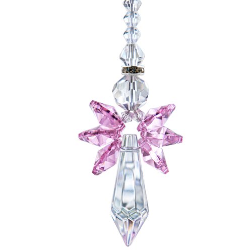 Rainbow Guardian Angel Crystal Suncatcher as Home/Car Decoration &amp; Porch Decor &amp; Hangings Crystal...