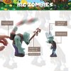 Maikerry Plants and Zombies Figurines 12pcs PVZ Action Figures Set Game Great Birthday Gifts for Boys and Girls -with Waterproof Battlefield Map
