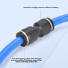 CNAODUN Pneumatic Tubing Blue PU Air hose Pipe Tube Kit 1/4 inch OD 1/6 ID 39.4ft/12 Meter for Air Line or Fluid Transfer