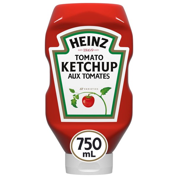 Heinz Tomato Ketchup, 750mL/25oz., Bottle, {Imported from Canada}