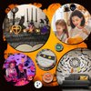 60 Pcs Halloween Craft Wooden Painting Kit, DIY Halloween Painting Craft for Family Activities Halloween Party Supplies, Halloween Wood Blank Cutouts Ornaments for School Art DIY Activities Games
