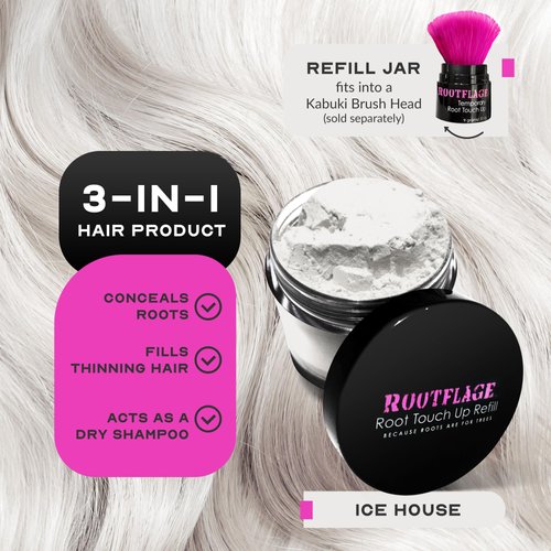 Rootflage Temporary Root Touch Up Refill and Brass Banisher - Temporary Toner (Ice House)