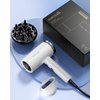 Wavytalk Hair Dryer with Diffuser 1875W Ionic Blow Dryer for Fast Drying with Concentrator Lightweight White.