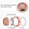 Gift2U Facial Hair Remover Replacement Heads, Rose Gold Electronic Shaver Head Cutter Replacement with 18K Gold-Plated Blade Cover for Face, Leg, Armpit, Back, etc